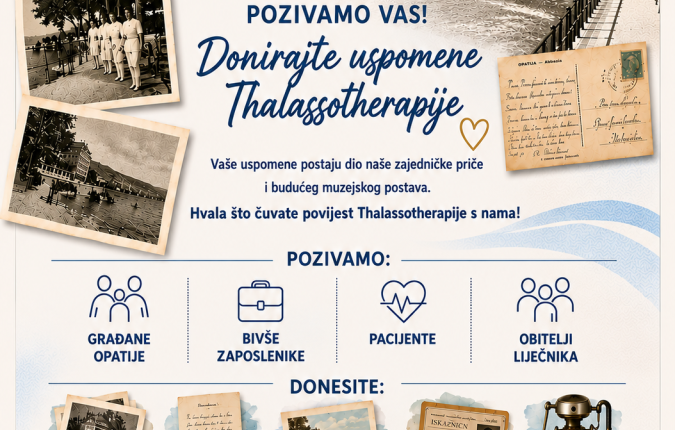 DONIRAJTE USPOMENE THALASSOTHERAPIJE