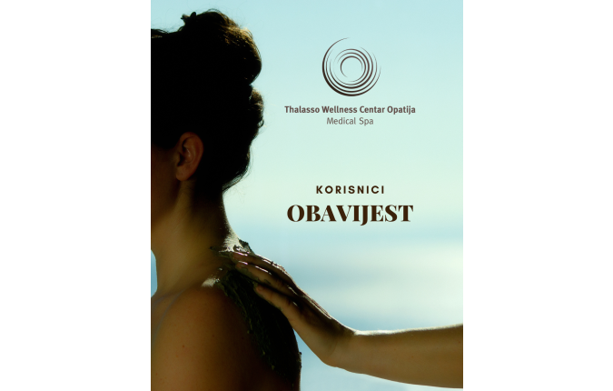 OBAVIJEST ZA KORISNIKE