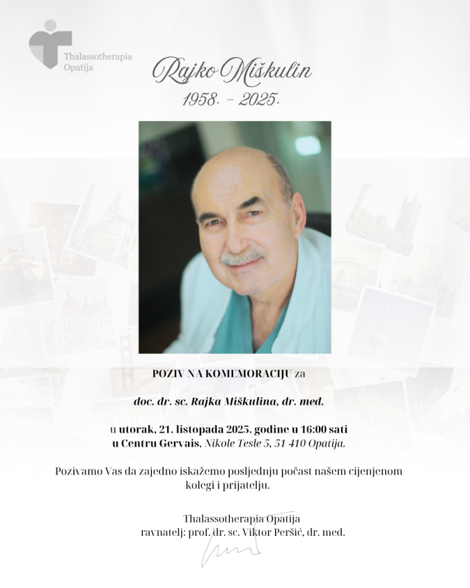 Komemoracija dr Rajko Miškulin (21.10. u 16h 