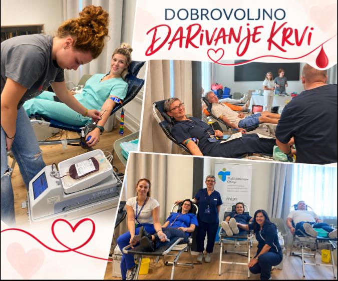 Dobrovoljno darivanje krvi u Thlassotherapiji Opatija
