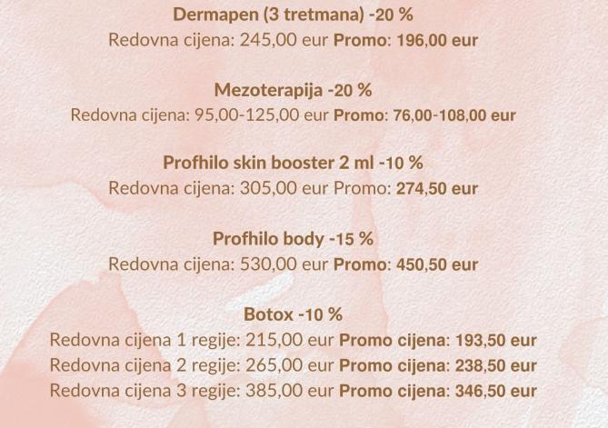 Dermatologija - Dani estetike 09. -  20.10. 2023.