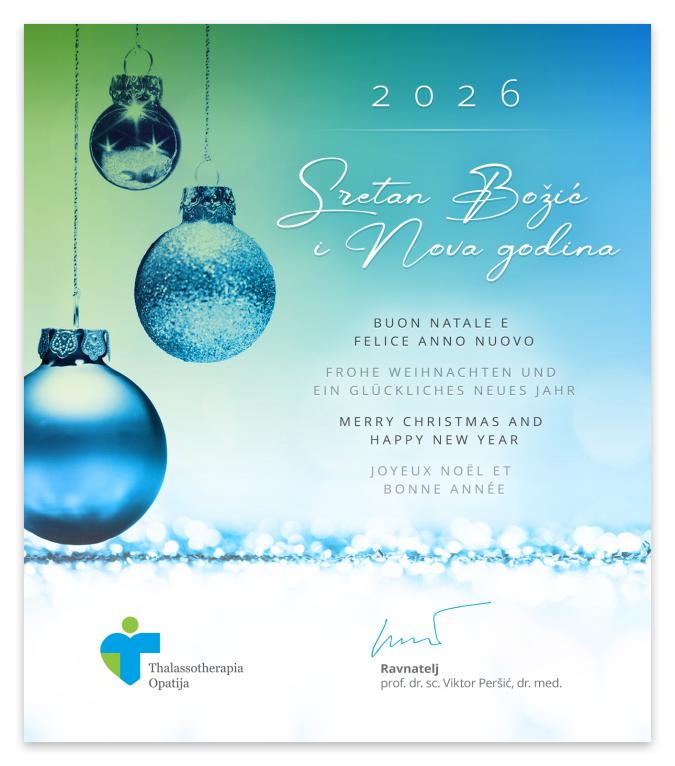 Sretan Božić i uspješnu Novu 2026. godinu
