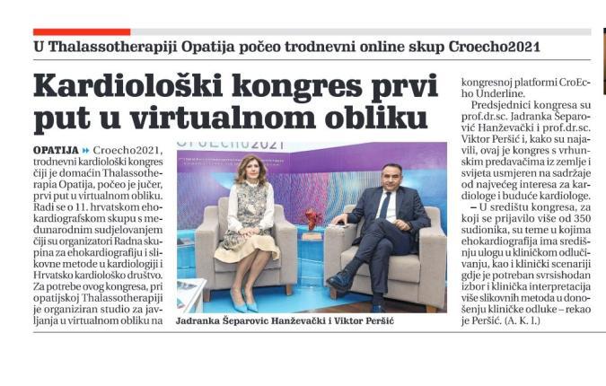 VIRTUALNI KONGRES “Croecho2021” /6.- 8. svibnja