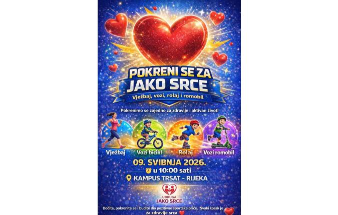 „Pokreni se i reagiraj na vrijeme – za Jako srce (9. i 16. svibnja 2026.)”