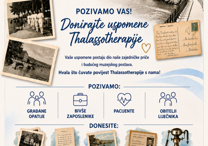 DONIRAJTE USPOMENE THALASSOTHERAPIJE