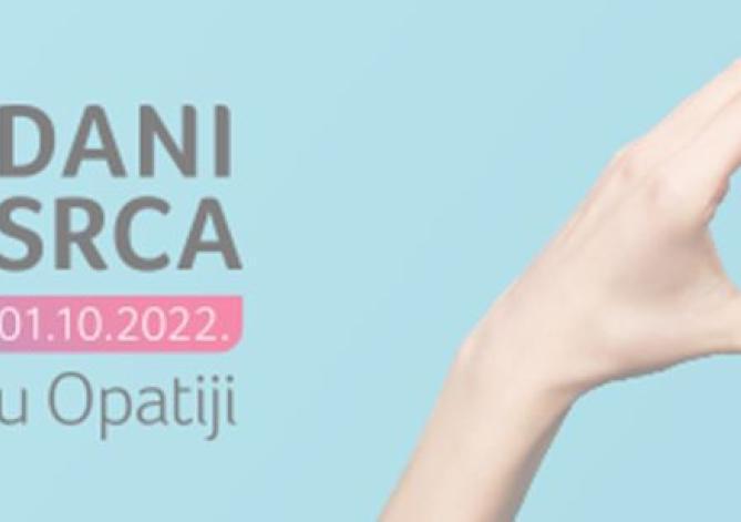 Obavijest o Danima srca u Opatiji 29. rujna – 01. listopada 2022.