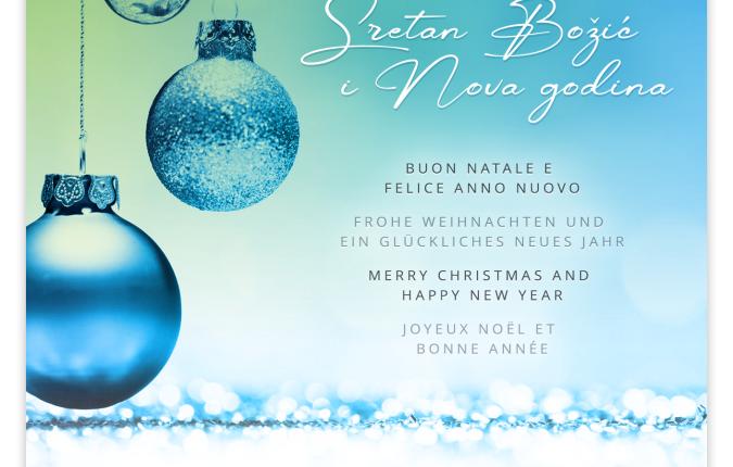 Sretan Božić i uspješnu Novu 2026. godinu