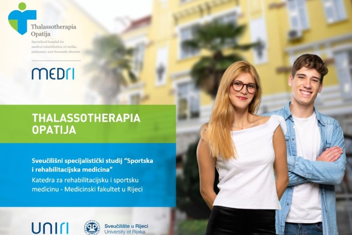 Informacije o upisima na sveučilišni specijalistički studij "Sportska i rehabilitacijska medicina"
