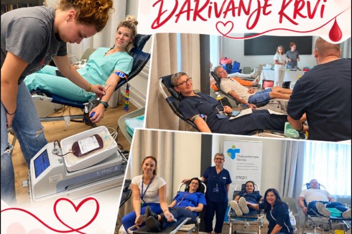 Dobrovoljno darivanje krvi u Thlassotherapiji Opatija
