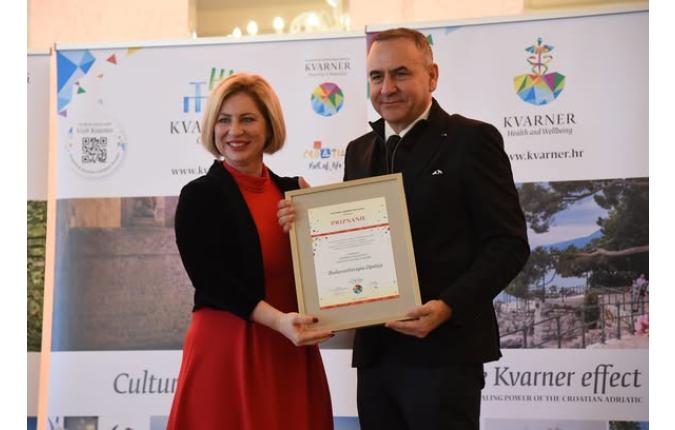 Priznanje za doprinos razvitku zdravstvenog turizma