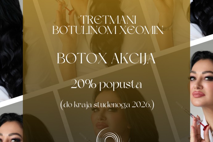 AKCIJA  – 20 % popusta na tretmane botulinom