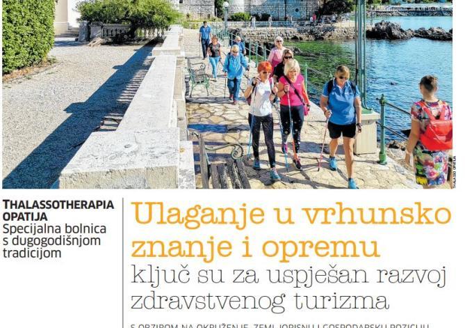 Novi list:Ulaganje u vrhunsko znanje i opremu ključ su za uspješan razvoj zdravstvenog turizma
