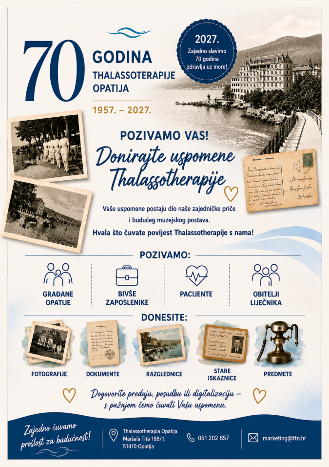 DONIRAJTE USPOMENE THALASSOTHERAPIJE