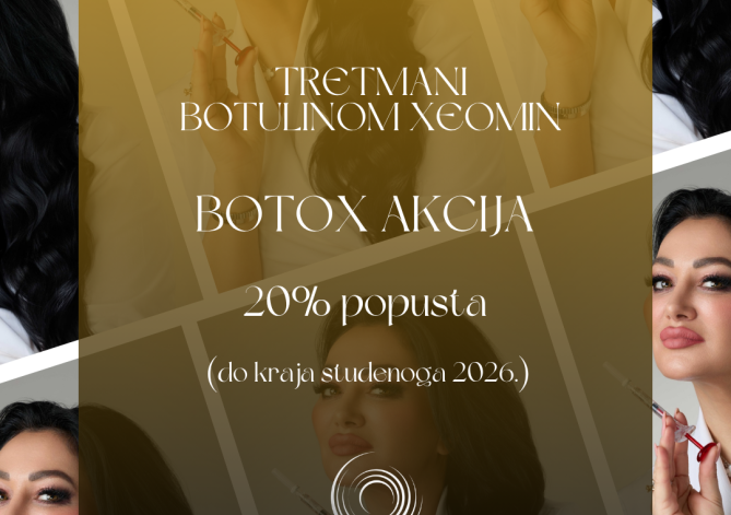 AKCIJA  – 20 % popusta na tretmane botulinom