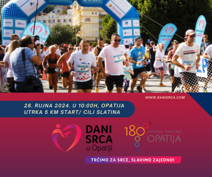 Dani srca u Opatiji 2024 -  utrka „Trčimo za srce, slavimo zajedno“ 28.09.2024.