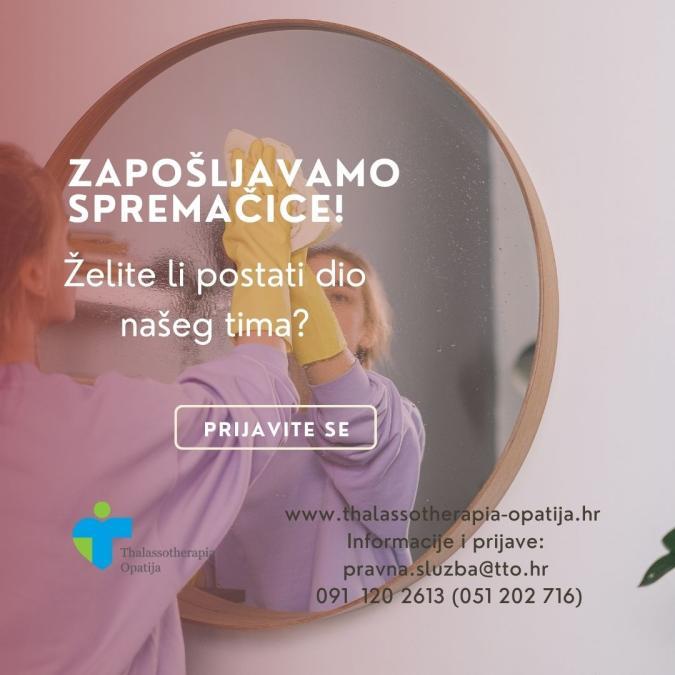 Zapošljavamo spremačice