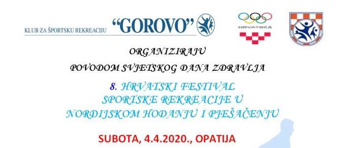 FESTIVAL SPORTSKE REKREACIJE U OPATIJI, 4. travnja 2020.