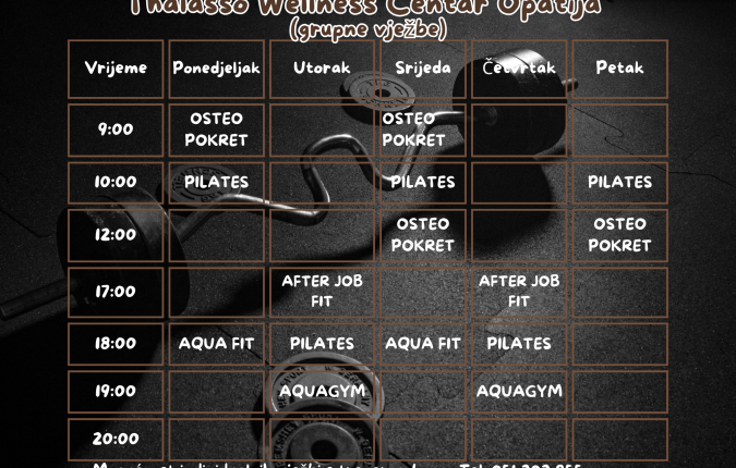 Termini grupne vježbe 2026.