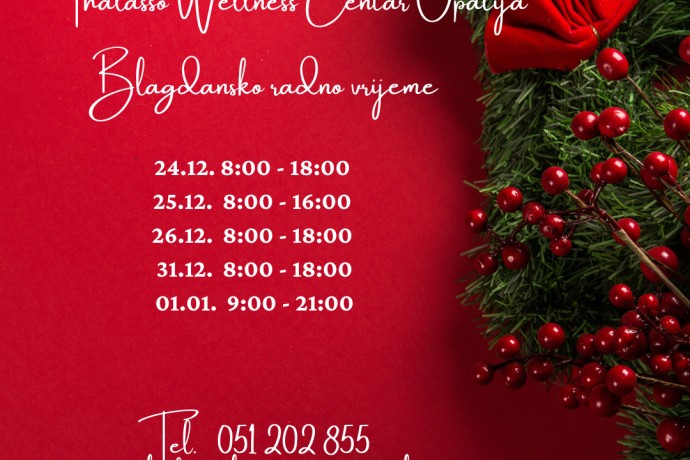 Blagdansko radno vrijeme "Wellness 2025."